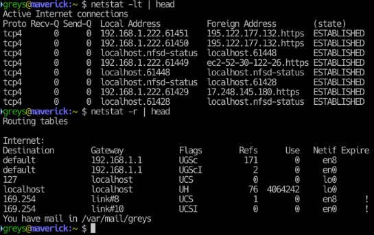 Linux networking commands validating connectivity, DNS, and open ports